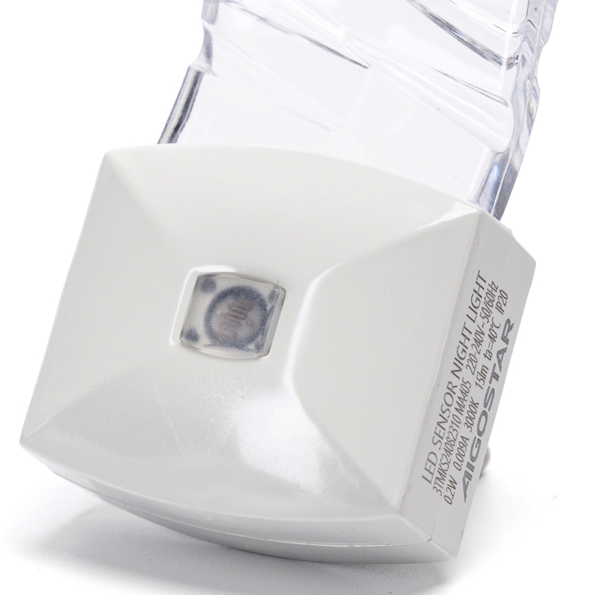 Aigostar - LED Luce notturna con sensore crepuscolare LED/0,2W/230V 3000K