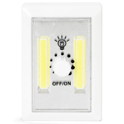 Aigostar - Lampada notturna portatile a LED, 3x AAA, 6500K