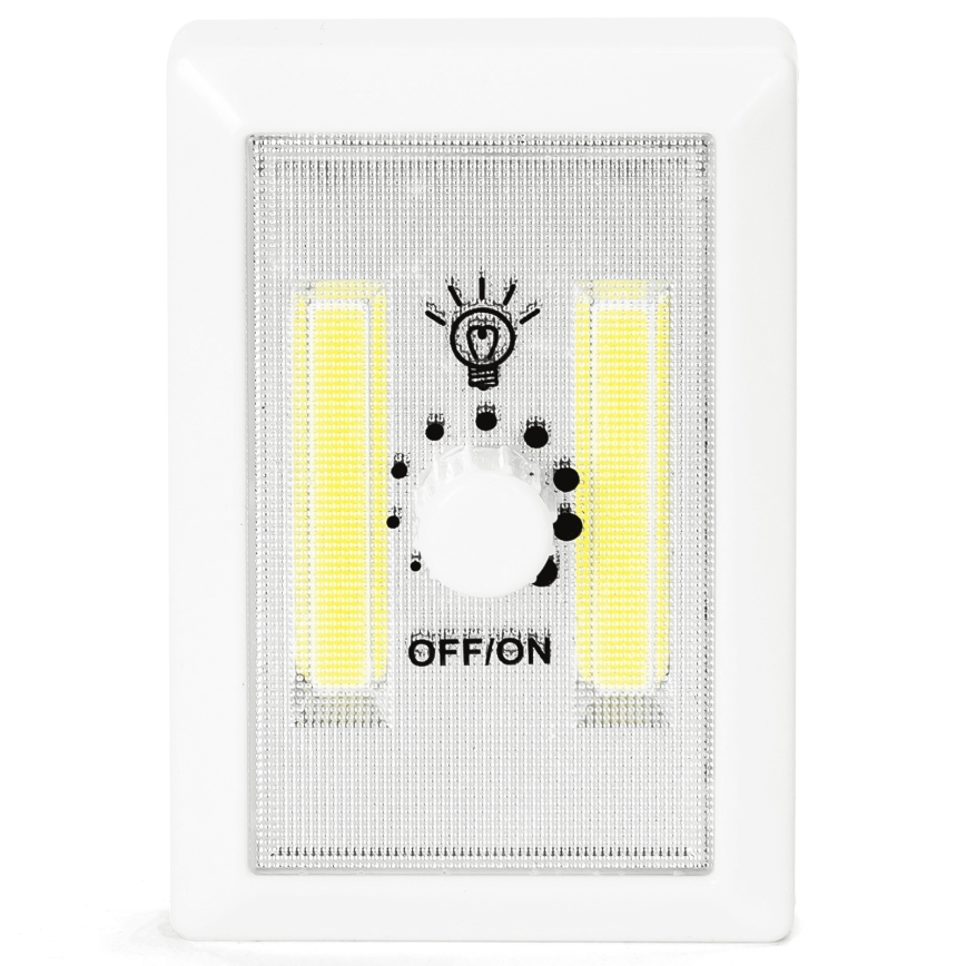 Aigostar - Lampada notturna portatile a LED, 3x AAA, 6500K