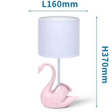 Aigostar - Lampada per bambini 1xE14/40W/230V swan rosa