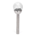 Aigostar - Lampada solare a LED/2V, 6500K, IP44, 40 mAh, argento