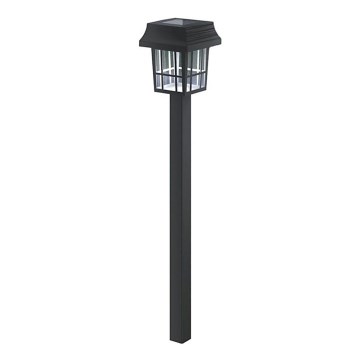 Aigostar - Lampada solare a LED/2V 6500K IP44 40 mAh nera