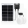 Aigostar - Lampada solare a LED 2xLED, 35W, 12V, batteria 6000 mAh, 6500 K, IP65, Ø 16,8 cm + telecomando
