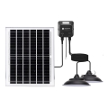 Aigostar - Lampada solare a LED 2xLED/70W/12V 12000 mAh 6500K IP65 diam. 23,5 cm + telecomando