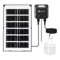 Aigostar - Lampada solare a LED/35W/12V 3000 mAh 6500K IP65 Ø 10 cm + telecomando