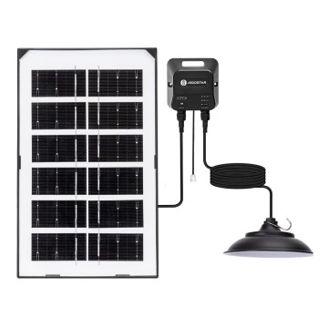 Aigostar - Lampada solare a LED 35W/12V 3000 mAh 6500K IP65 Ø 15 cm + telecomando