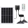 Aigostar - Lampada solare a LED con sensore 2xLED/70W/12V 12000 mAh 6500K IP65 Ø 23,5 cm + telecomando