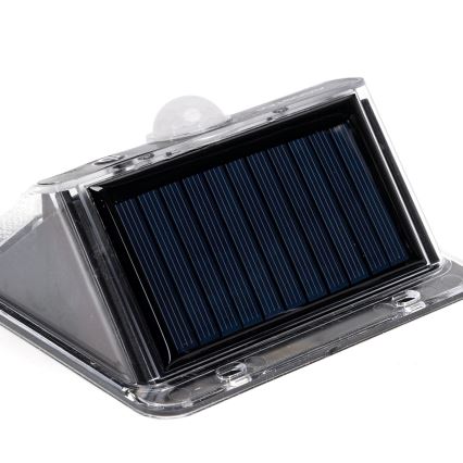 Aigostar - Lampada solare a LED con sensore 3,7 V 6500 K 1200 mAh IP65 nera