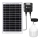 Aigostar - Lampada solare a LED con sensore, 70W/12V, batteria 6000 mAh, 6500K, IP65, Ø 12 cm + telecomando
