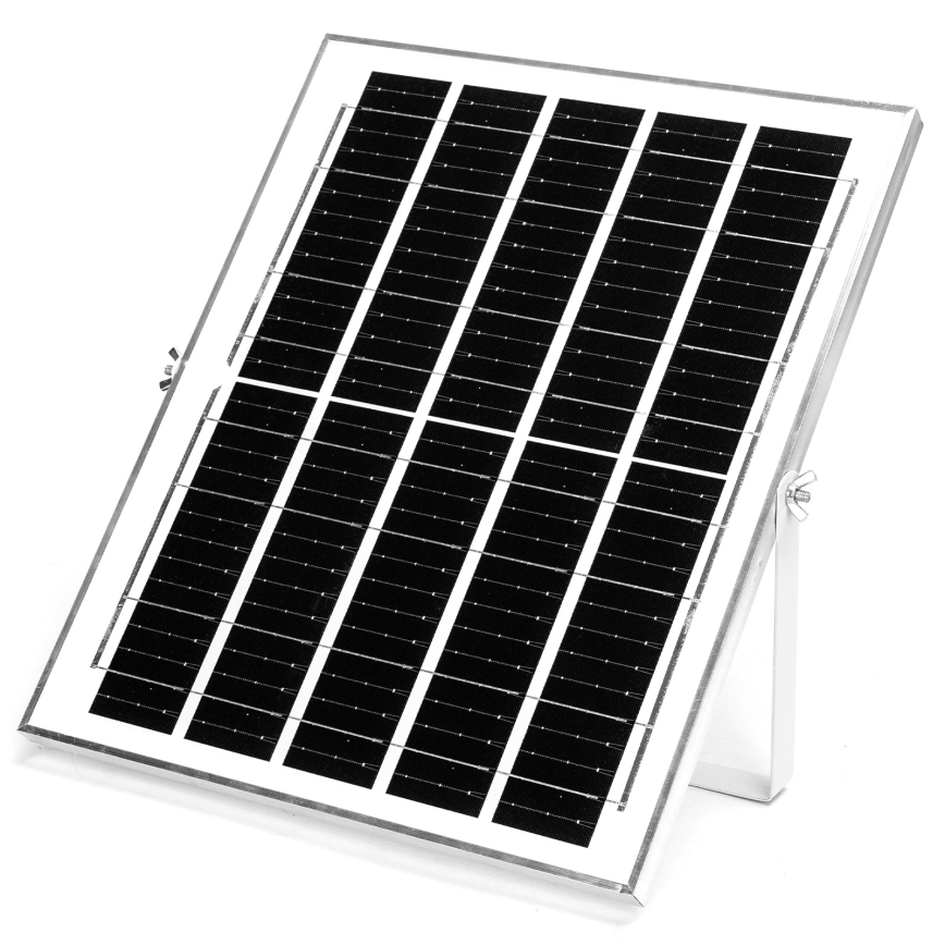 Aigostar - Lampada solare LED 2xLED/70W/12V 12000 mAh 6500K IP65 Ø 20,5 cm + telecomando