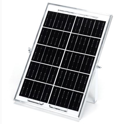 Aigostar - Proiettore solare LED 70W/12V, batteria 6000 mAh, 6500K, IP65, Ø 20,5 cm, con telecomando