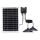 Aigostar - Lampada solare LED con sensore 2xLED/35W/12V 6000 mAh 6500K IP65 diam. 15 cm + telecomando