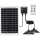 Aigostar - Lampada solare LED con sensore 2xLED/35W/12V 6000 mAh 6500K IP65 Ø 15 cm + telecomando
