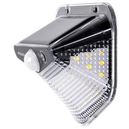 Aigostar - Lampada solare LED con sensore LED/3,7V 6500K 500 mAh IP65 nera