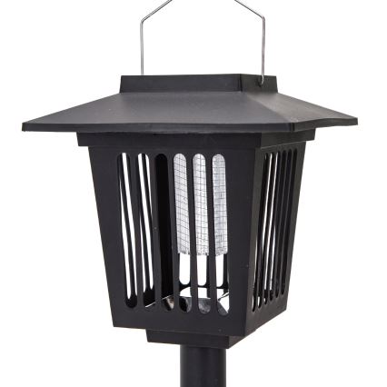 Aigostar - Lampada solare LED con una trappola per insetti LED/0,03W/1,2V 55,2cm nero 6500K IP44