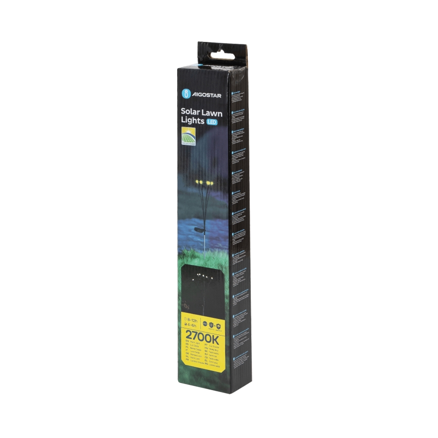 Aigostar - Lampada solare LED decorativa LED/0,04W/1,2V 68,5cm 2700K IP44