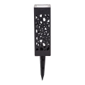 Aigostar - Lampada solare LED LED/0,006W/1,2V 28,5cm nero 100 mAh 6500K  IP44