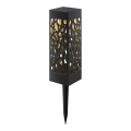 Aigostar - Lampada solare LED LED/0,006W/1,2V 28,5cm nero 2700K IP44