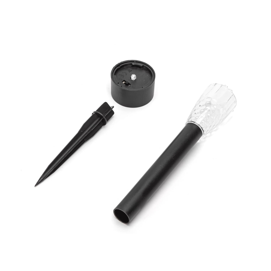 Aigostar - Lampada solare LED LED/0,006W/1,2V 40 mAh 29,7 cm nero 6500K IP44
