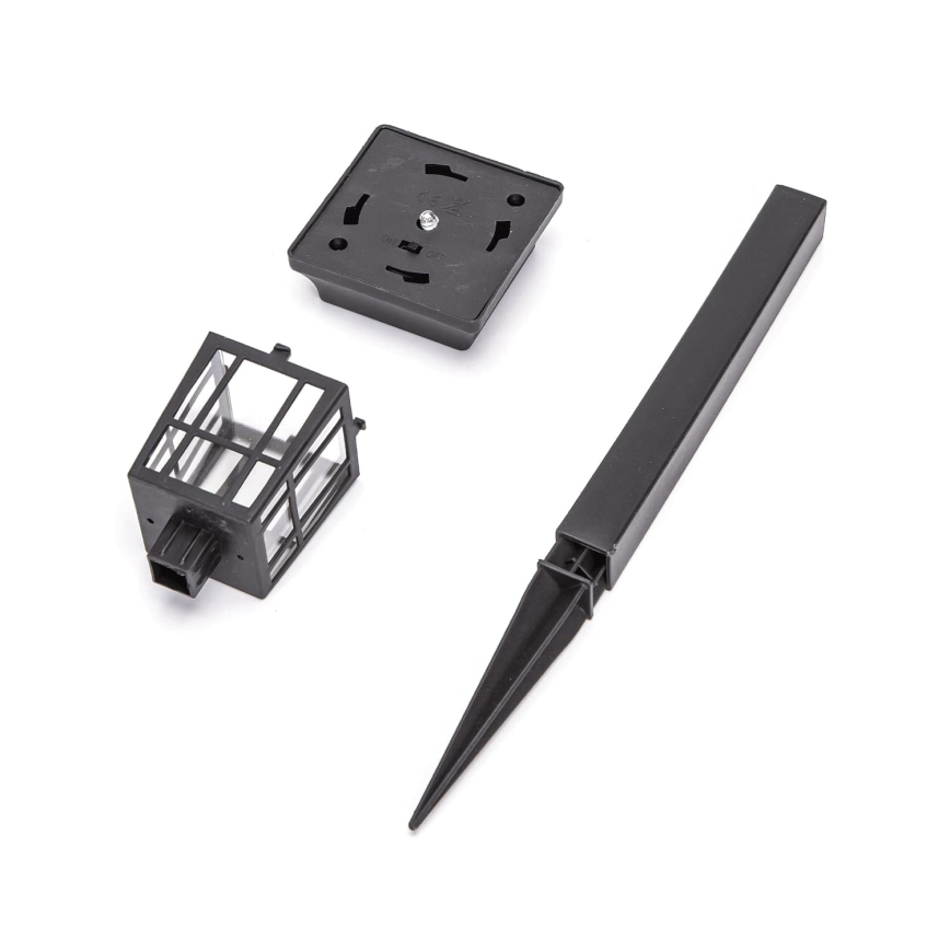 Aigostar - Lampada solare LED LED/0,006W/1,2V 32 cm 40 mAh nero 6500K IP44