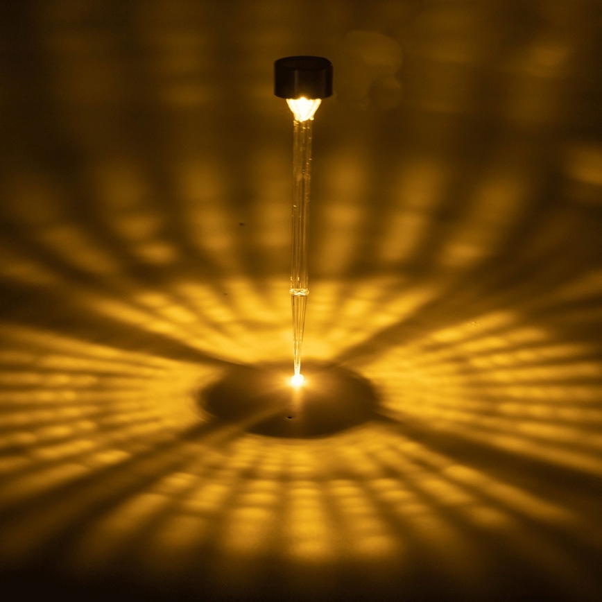 Aigostar - Lampada solare LED LED/0,006W/1,2V 32cm cromo opaco 200 mAh 2700K IP44