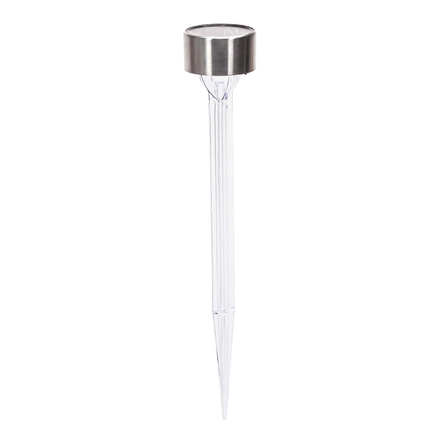 Aigostar - Lampada solare LED LED/0,006W/1,2V 32cm cromo opaco 200 mAh 2700K IP44