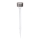 Aigostar - Lampada solare LED LED/0,006W/1,2V 32cm cromo opaco 200 mAh 2700K IP44