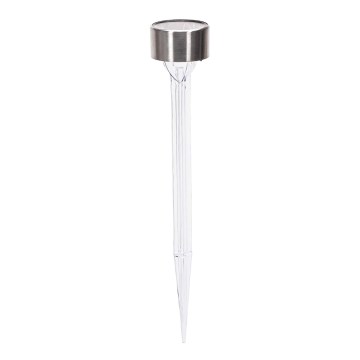 Aigostar - Lampada solare LED LED/0,006W/1,2V 32cm cromo opaco 2700K IP44