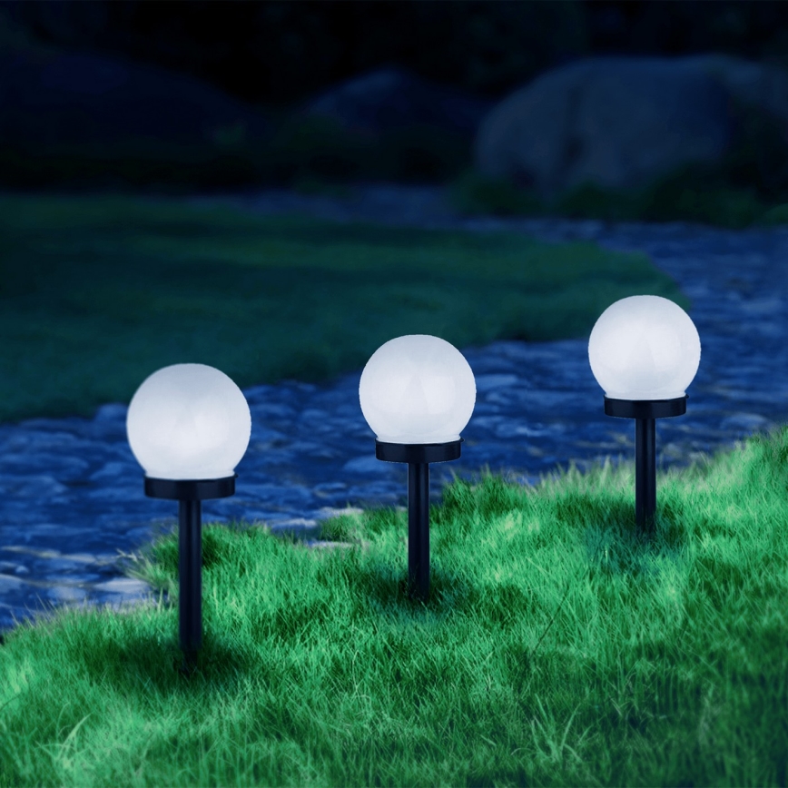 Aigostar - Lampada solare LED LED/0,006W/1,2V 33cm nero 6500K IP44