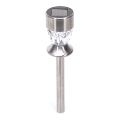 Aigostar - Lampada solare LED LED/0,006W/1,2V 35,5cm cromo opaco 100 mAh 3000K IP44