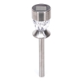 Aigostar - Lampada solare LED LED/0,006W/1,2V 35,5cm cromo opaco 2700K IP44 100 mAh