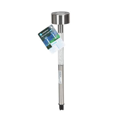 Aigostar - Lampada solare LED LED/0,006W/1,2V 36,7cm cromo opaco 6500K IP44