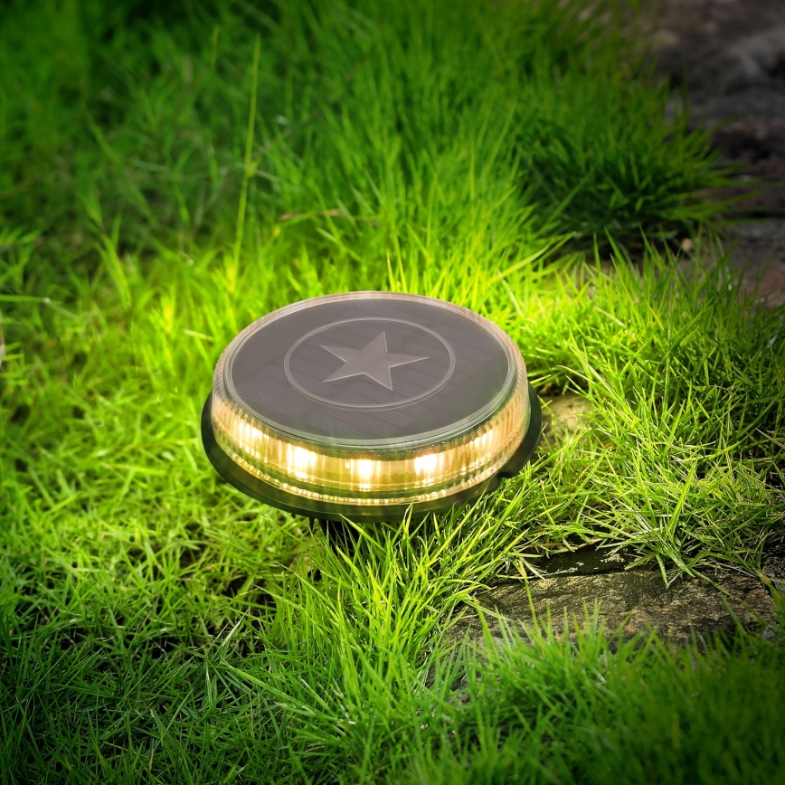Aigostar - Lampada solare LED LED/0,6W/5,5V 24,5 cm 500 mAh 3200K IP66 nero