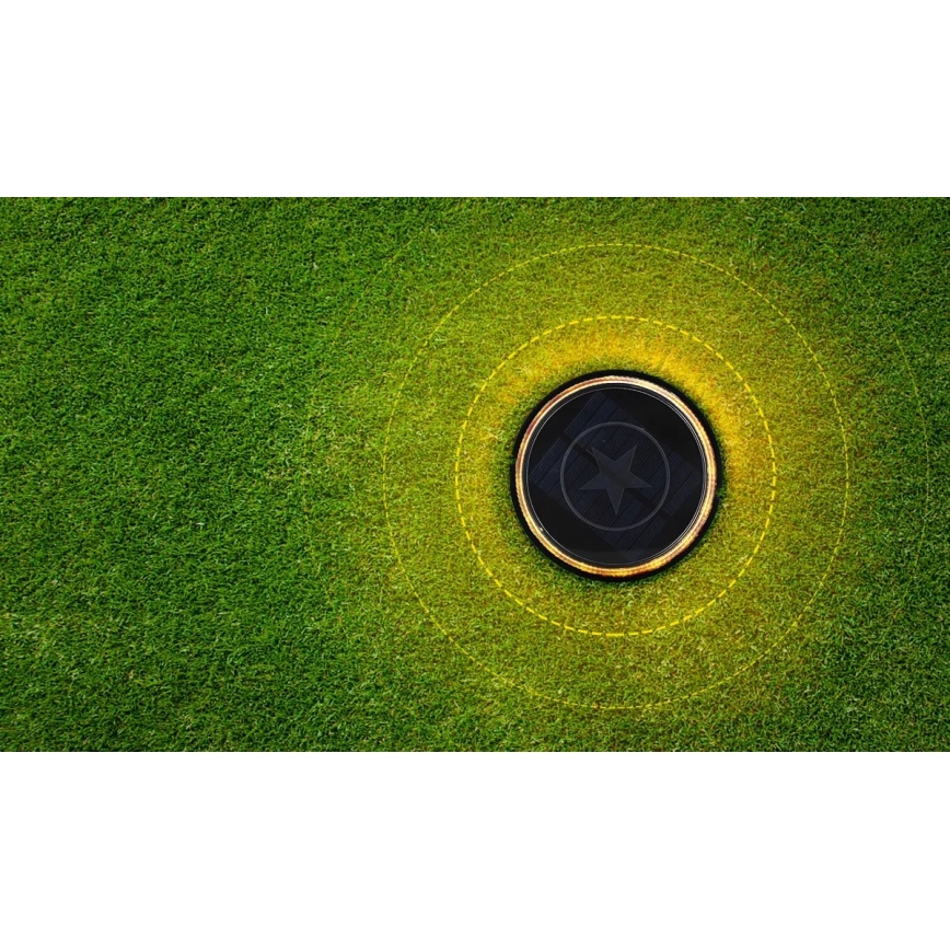Aigostar - Lampada solare LED LED/0,6W/5,5V 24,5 cm 500 mAh 3200K IP66 nero