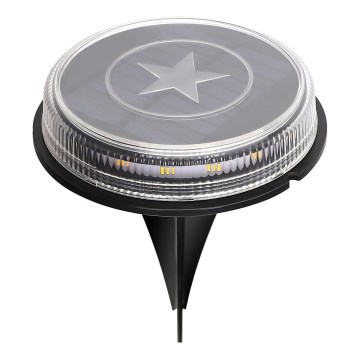 Aigostar - Lampada solare LED LED/0,6W/5,5V 24,5 cm 500 mAh 3200K IP66 nero