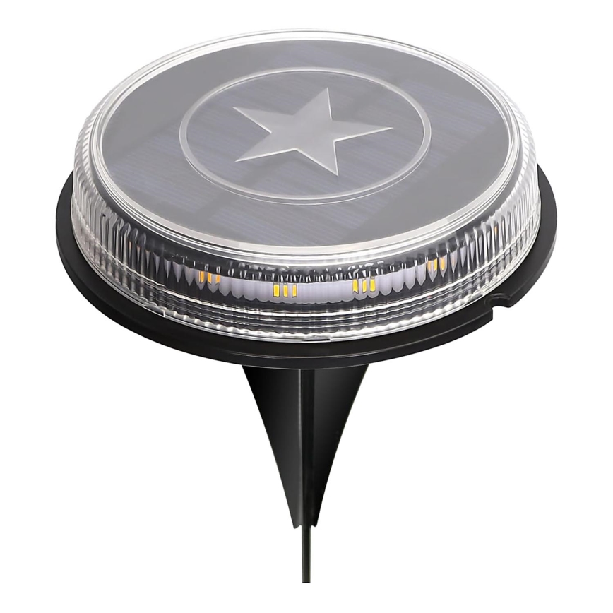 Aigostar - Lampada solare LED LED/0,6W/5,5V 24,5 cm 500 mAh 3200K IP66 nero