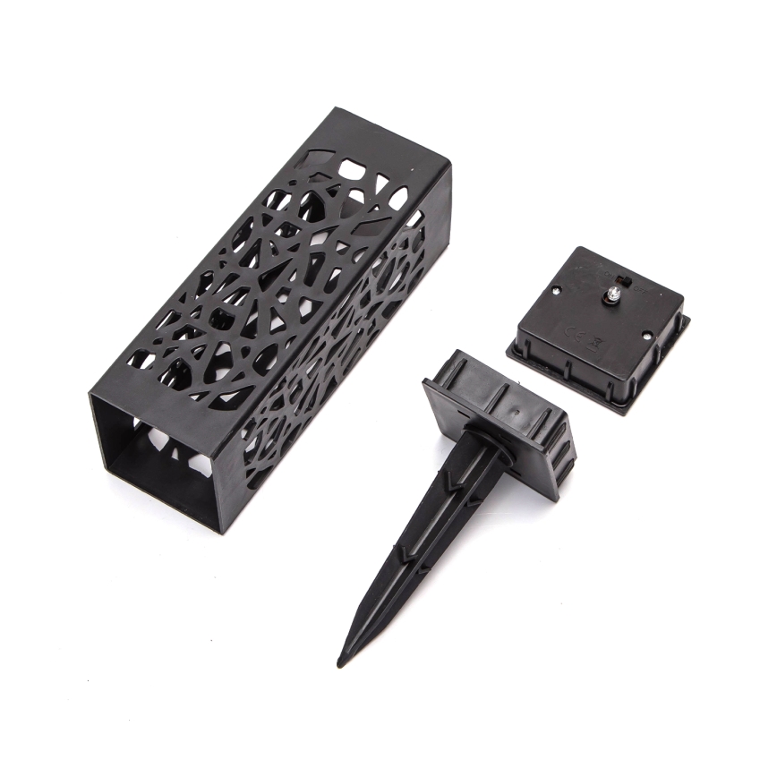 Aigostar - Lampada solare LED RGB LED/0,006W/1,2V 28,5cm nero  IP44