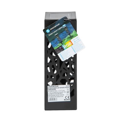 Aigostar - Lampada solare LED RGB LED/0,006W/1,2V 28,5cm nero  IP44