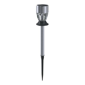 Aigostar - Lampada solare LED RGB LED/0,006W/1,2V 35,5 cm 100 mAh cromo opaco IP44