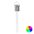 Aigostar - Lampada solare LED RGB LED/0,006W/1,2V 4000 mAh cromo IP44