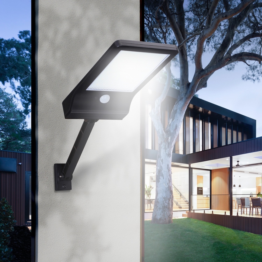 Aigostar - Lampada stradale solare LED con sensore LED/2,3W/5,5V 1800 mAh IP65
