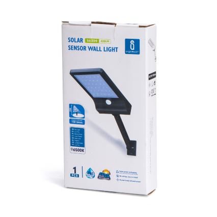 Aigostar - Lampada stradale solare LED con sensore LED/2,3W/5,5V 1800 mAh IP65