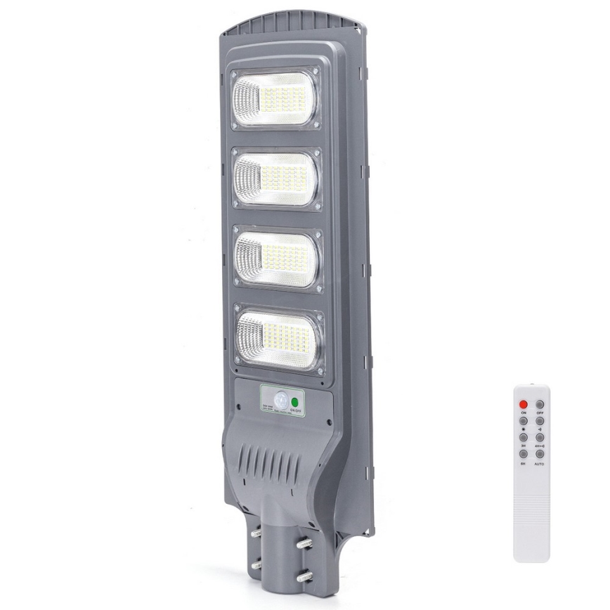 Aigostar - Lampada stradale solare LED con sensore LED/200W/3,2V 20000mAh IP65 6500K + telecomando