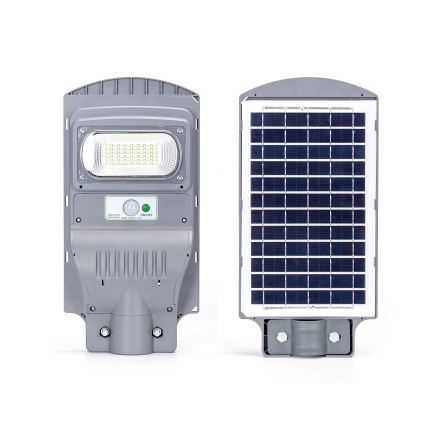 Aigostar - Lampada stradale solare LED con sensore LED/50W/3,2V 5000mAh IP65 6500K + telecomando