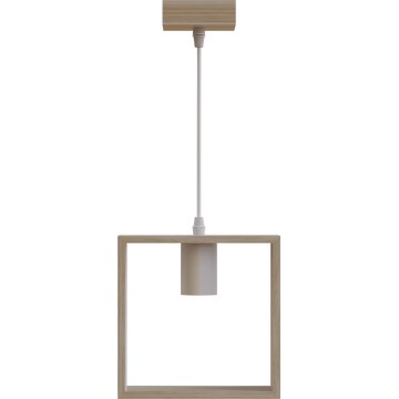 Aigostar - Lampadario a sospensione 1xE27/60W/230V beige