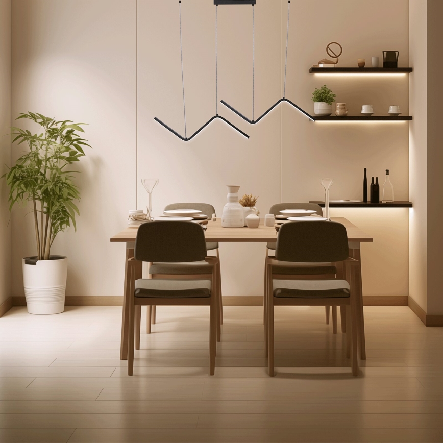 Aigostar - Lampadario LED a sospensione con filo LED/23W/230V 6500K