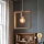 Aigostar - Lampadario LED in legno a sospensione con cavo 1xE27/9W/230V 2200K pino