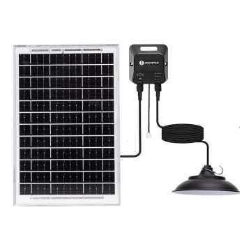 Aigostar - Lampadario solare a LED LED/70W/12V 6000 mAh 6500K IP65 Ø 23,5 cm + telecomando incluso