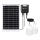 Aigostar - Lampadario solare LED 2xLED/35W/12V 6000 mAh 6500K diametro 10 cm + telecomando