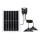 Aigostar - Lampadario solare LED 2xLED/70W/12V 12000 mAh 6500K diametro 23,5 cm + telecomando